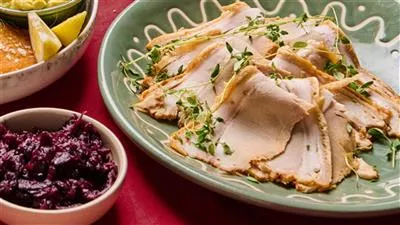 Flæskestegspålæg med rødkål